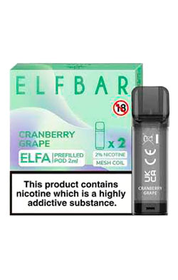 Картридж Elf Bar Elfa 2ml 2% Cranberry Grape